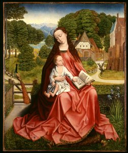 Virgem e criança em uma paisagem, c.1492-98